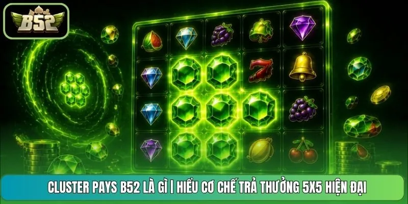 Cluster Pays B52 Là Gì | Hiểu Cơ Chế Trả Thưởng 5x5 Hiện Đại