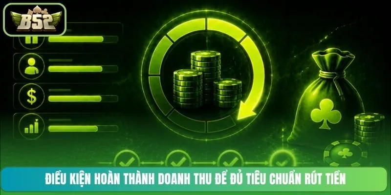 Điều kiện hoàn thành doanh thu để đủ tiêu chuẩn rút tiền