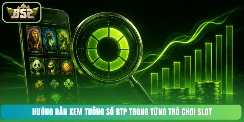 Hướng dẫn xem thông số RTP trong từng trò chơi slot