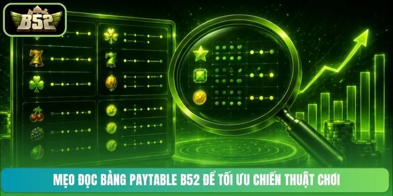Mẹo đọc bảng Paytable B52 để tối ưu chiến thuật chơi
