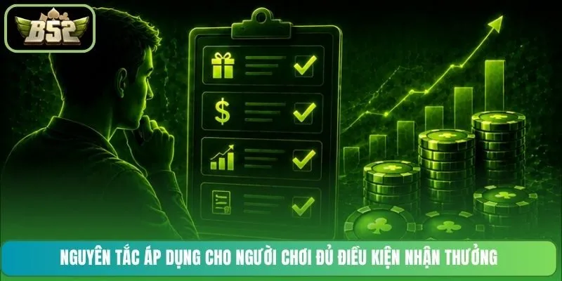 Nguyên tắc áp dụng cho người chơi đủ điều kiện nhận thưởng