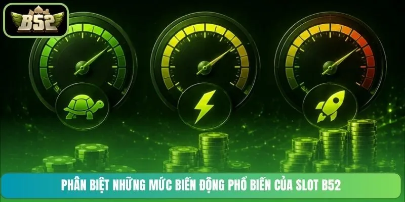 Phân biệt những mức biến động phổ biến của Slot B52